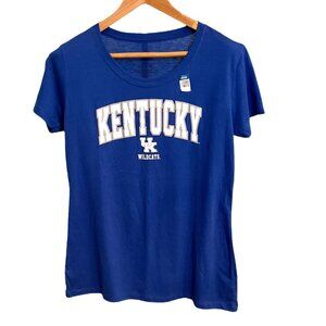 Kentucky Wildcats Womens Blue T-Shirt By Top Of The World Size XL Cotton Blend